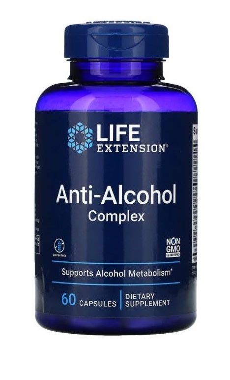 Life Extension, Anti-Alcohol Complex, 60 Capsules