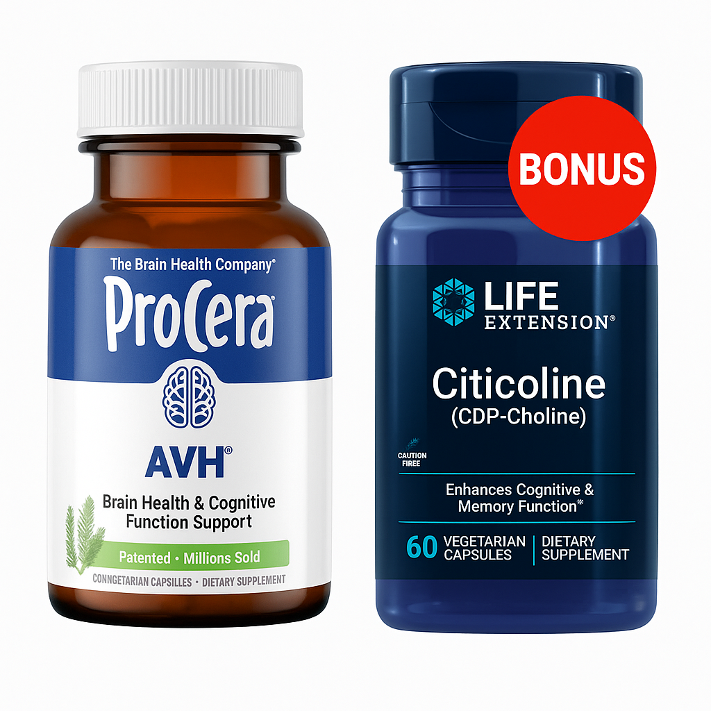 Procera AVH Capsules & life extension  Cdp 90 Capsules Bonus