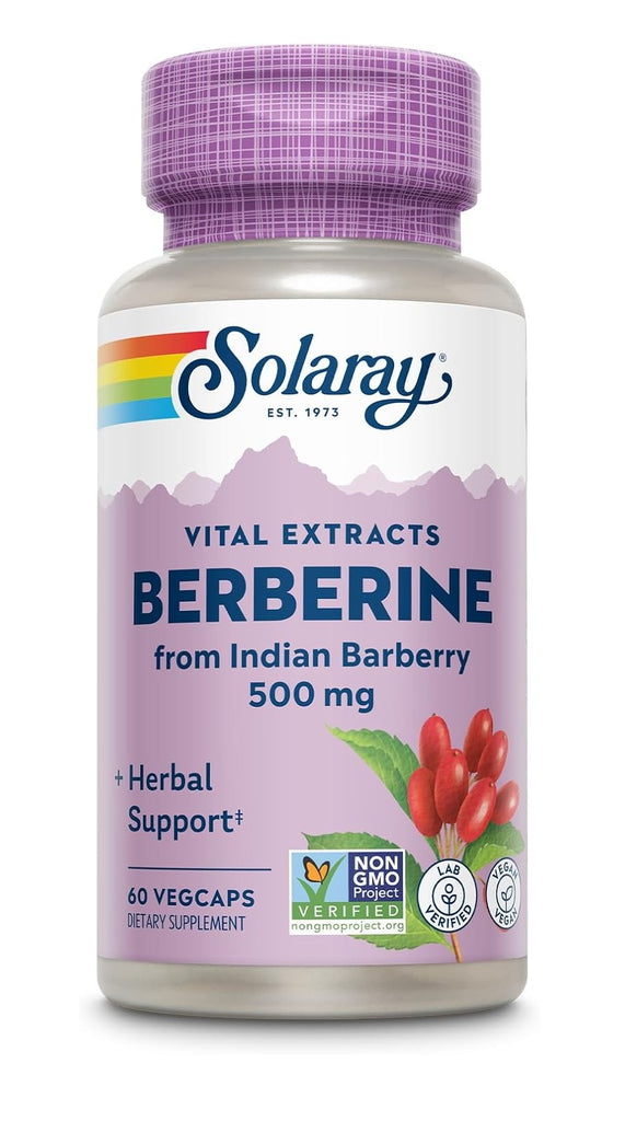 Solaray Berberine Extract 500 mg – 60 VegCaps