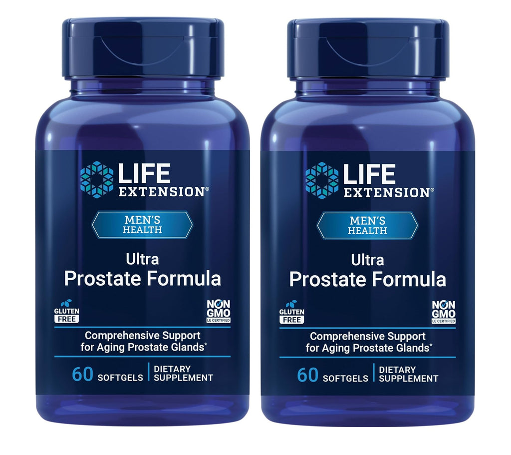 Life Extension Ultra Prostate Formula 60 softgels 2 bottles