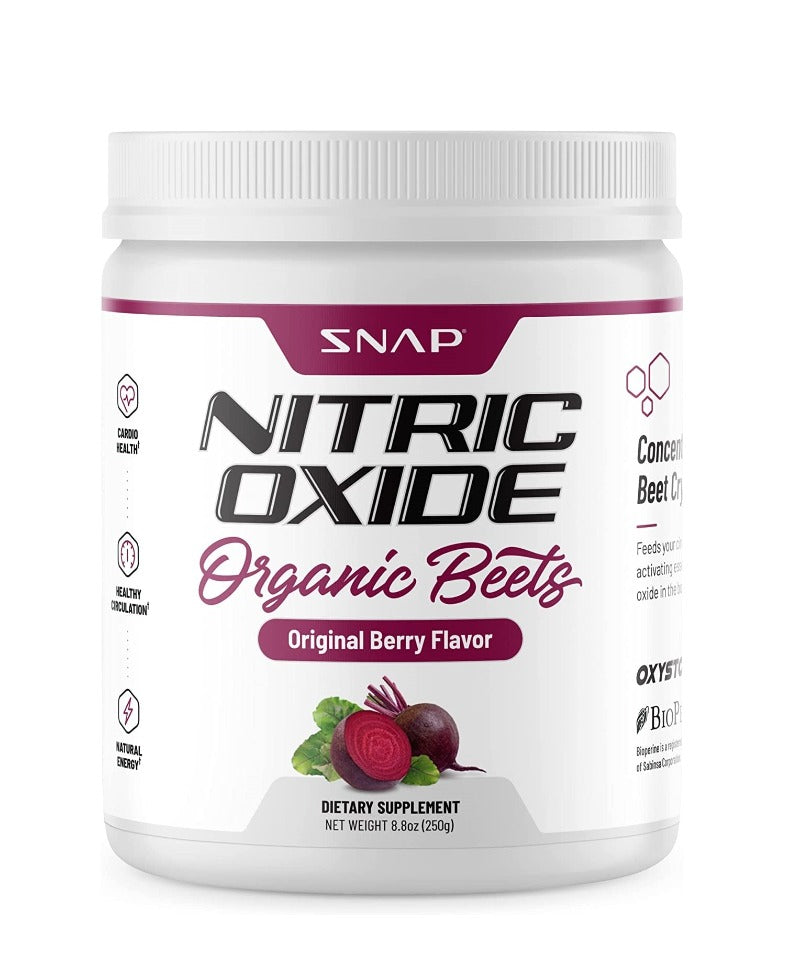 Snap Supplements Nitric Oxide Organic Beets Mixed Berry 8.8 Oz By