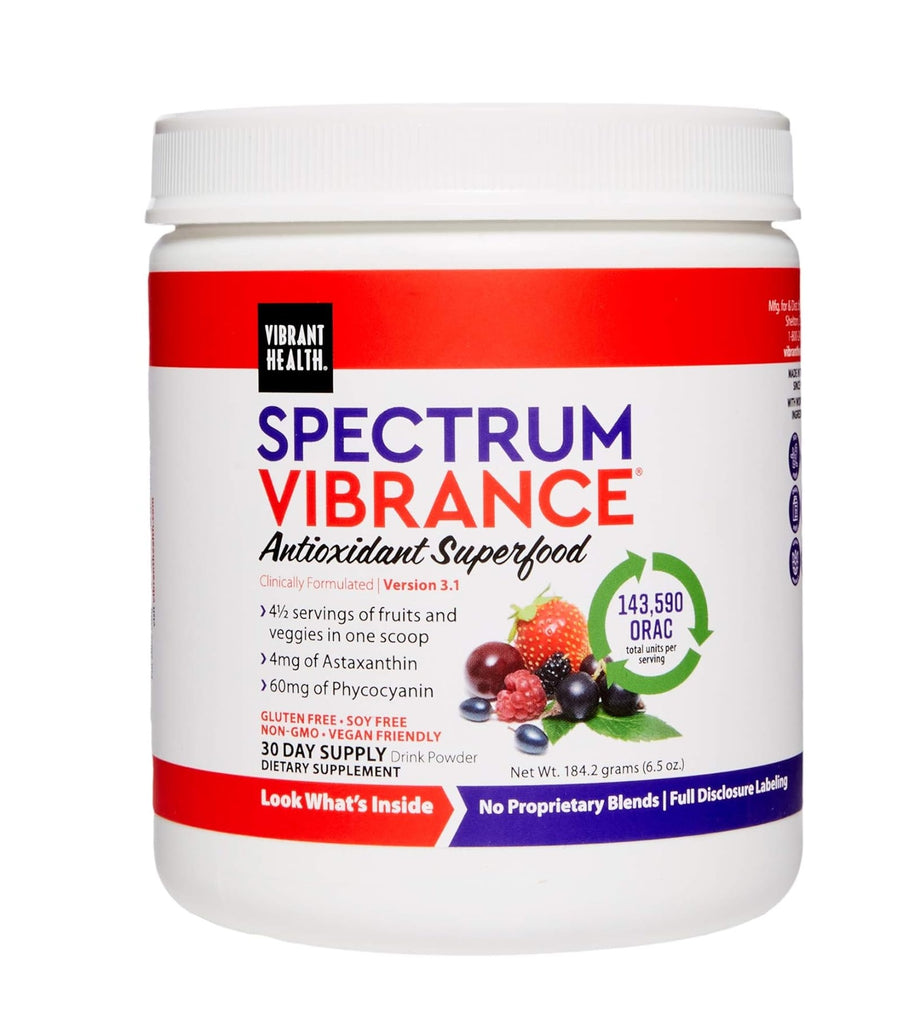 Vibrant Health Spectrum Vibrance, Vegan Antioxidant Superfood Powder, 30 Servings