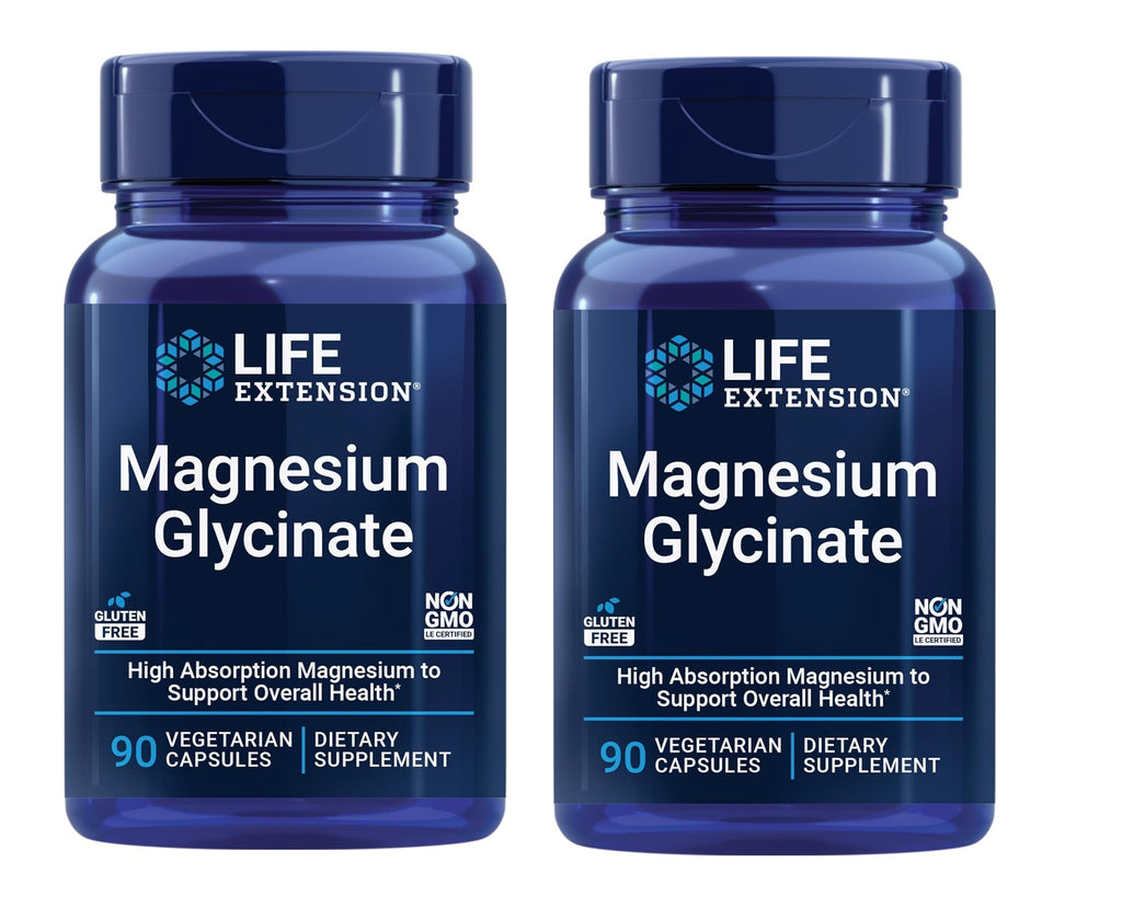 Life Extension Magnesium Glycinate 90 Caps 2 Pack