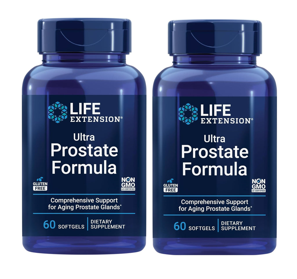 Life Extension Ultra Prostate Formula 60 softgels 2 bottles