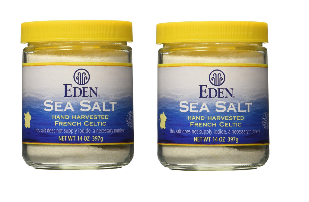 Eden Foods Fine Grind French Celtic Sea Salt -- 14 oz - 2 Jars