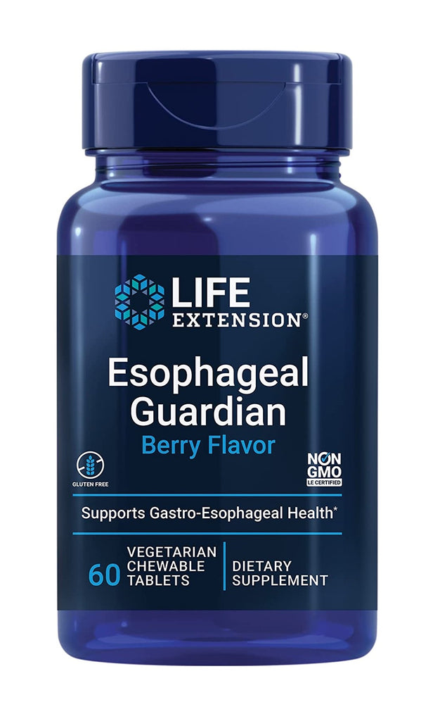 Life Extension, Esophageal Guardian, Berry, 60 Vegetarian Chewable Tablets