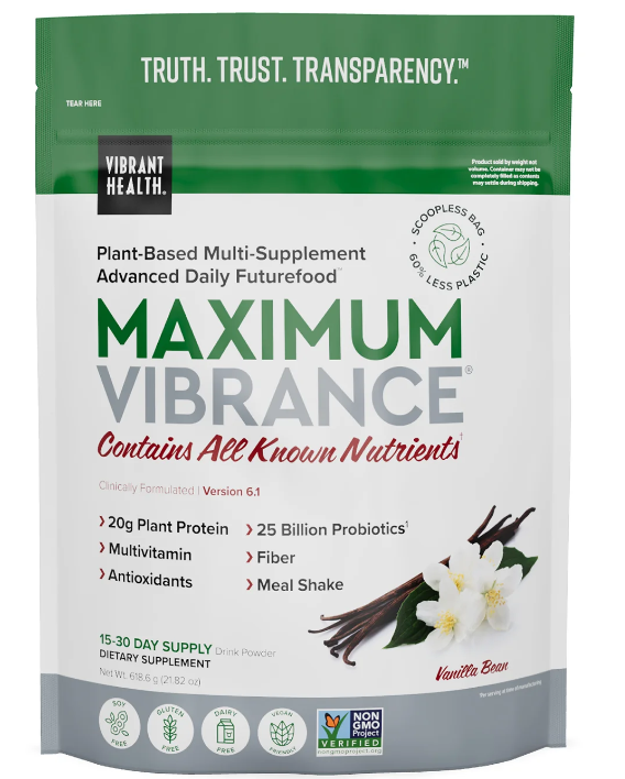 Vibrant Health Maximum Vibrance Pouch Vanilla Bean 21.82 oz