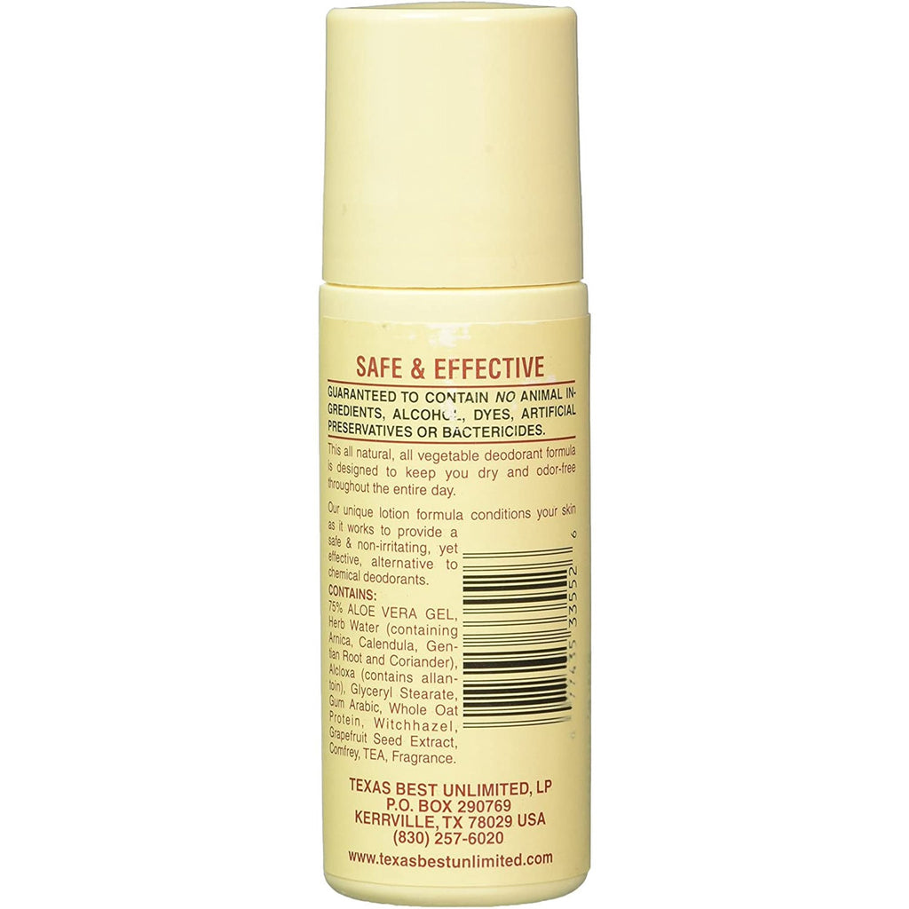 Alvera, All Natural Roll-On Deodorant, Aloe And Almonds 3 Pack