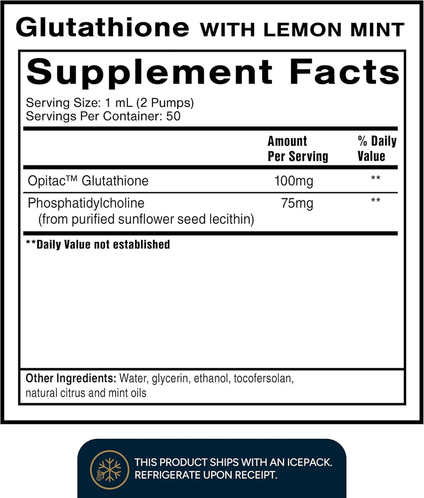 Quicksilver Scientific Liposomal Glutathione, Lemon Mint Flavor Healthlandcenter Quicksilver Scientific Liposomal Glutathione, Lemon Mint Flavor Healthlandcenter