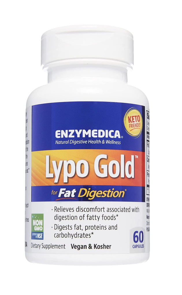 Enzymedica, Lypo Gold, For Fat Digestion, 60 Capsules