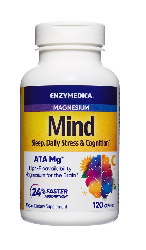 Enzymedica, Magnesium, Mind, 120 Capsules