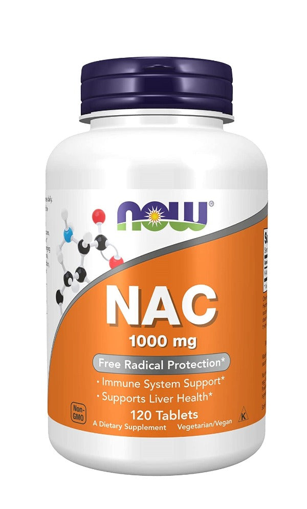 Nac 1000mg 120 Tablets by Now Foods