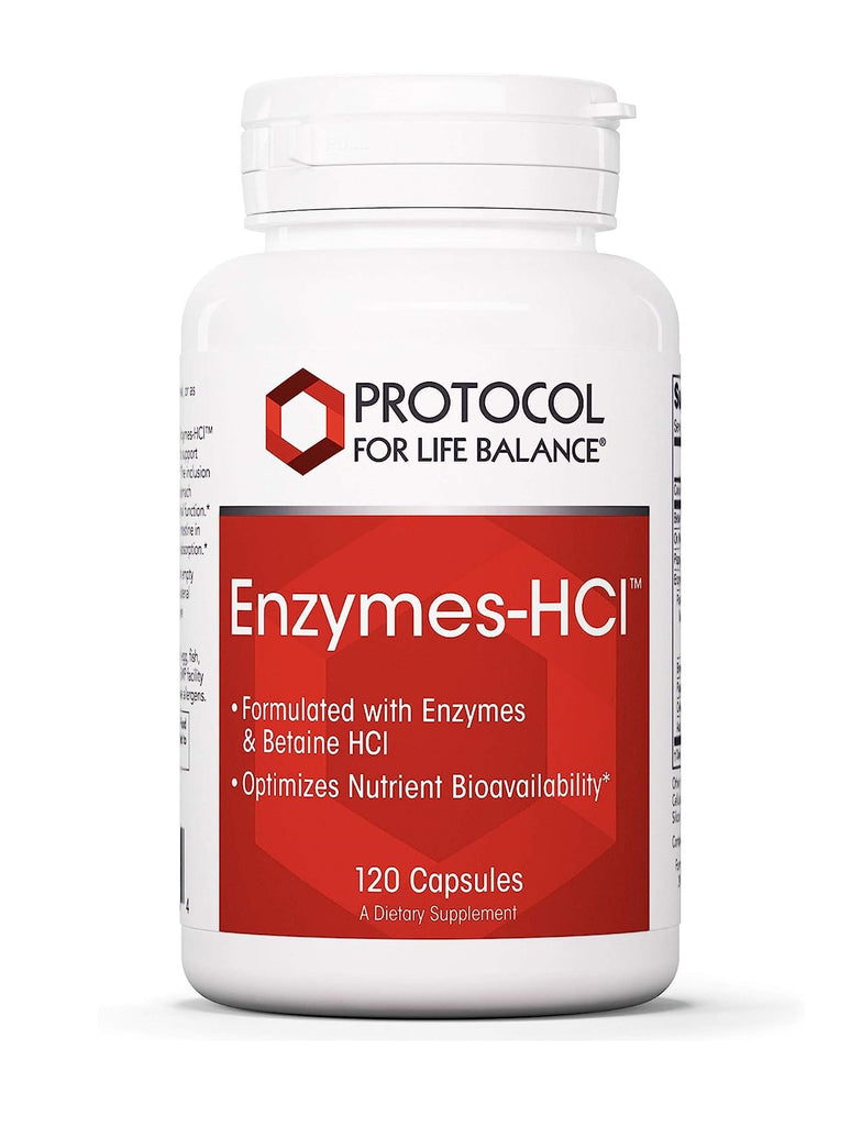 Protocol for Life Balance, Enzymes-HCI, 120 Capsules