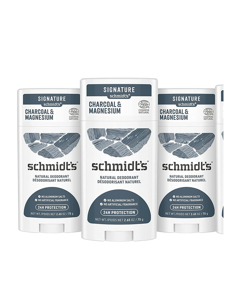 Schmidt's, Natural Deodorant, Charcoal & Magnesium, 2.65 oz  3 pack