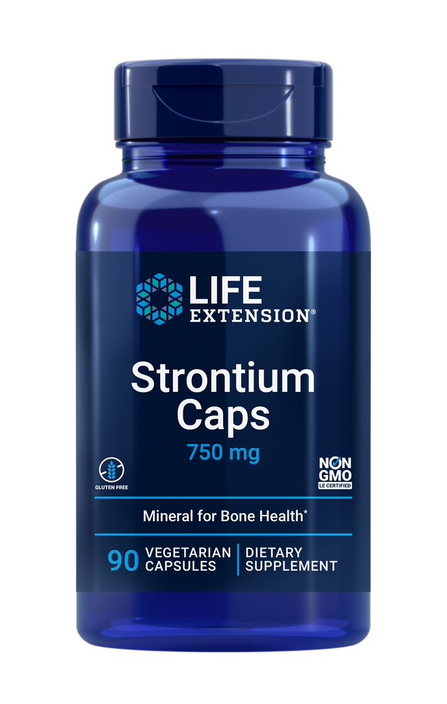 Life Extension Strontium Caps 750 mg 90 vegetarian capsules