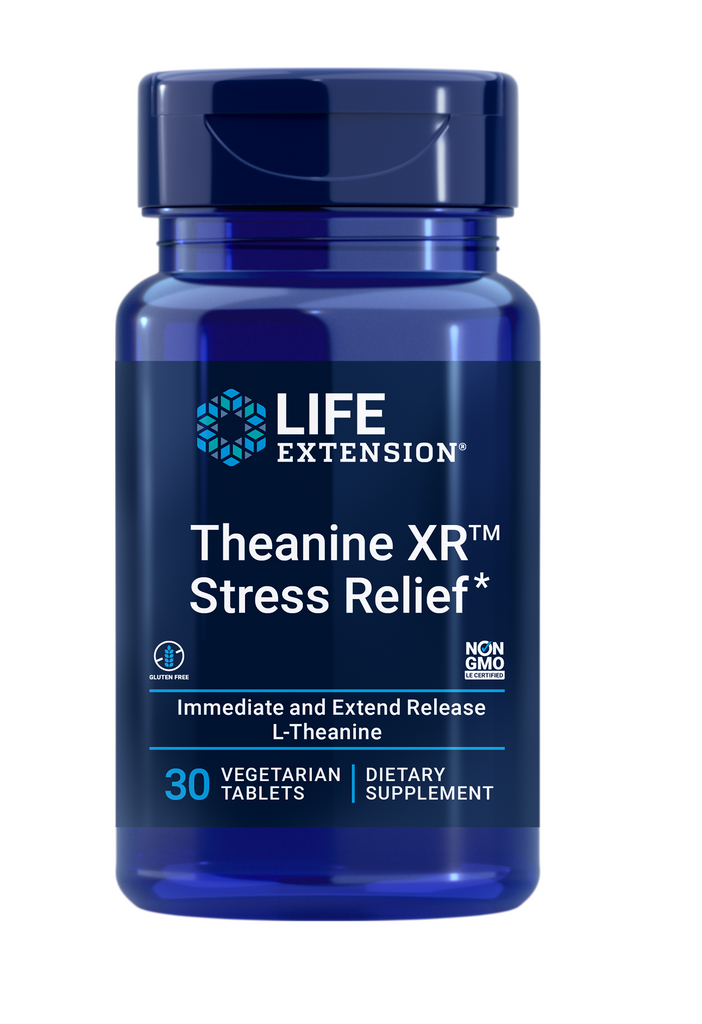 Life Extension Theanine XR™ Stress Relief 30 vegetarian tablets