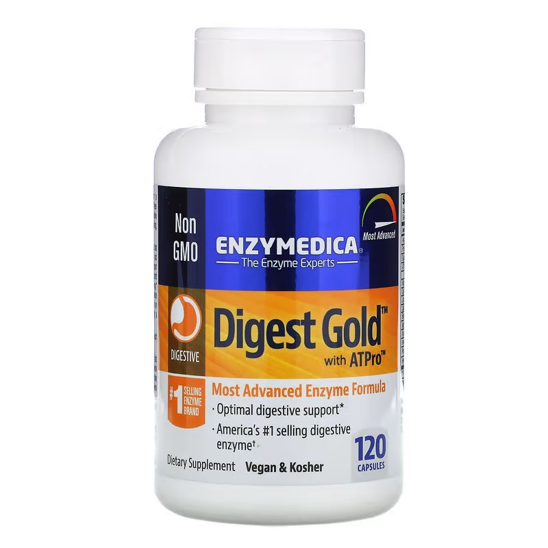 Enzymedica, Digest Gold with ATPro, 120 Capsules – Healthlandcenter