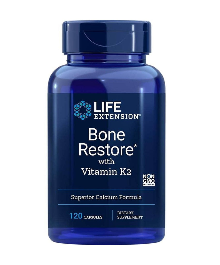 Life Extension, Bone Restore with Vitamin K2, 120 Capsules