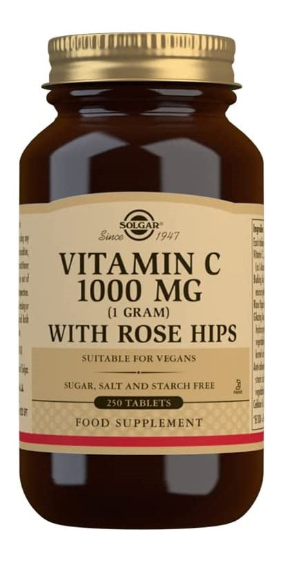 Solgar, Vitamin C with Rose Hips, 1,000 mg, 250 Tablets