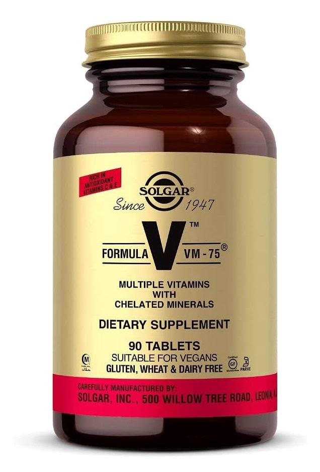Formula V, VM-75, Multiple Vitamins with Chelated Minerals, 90 Tablets