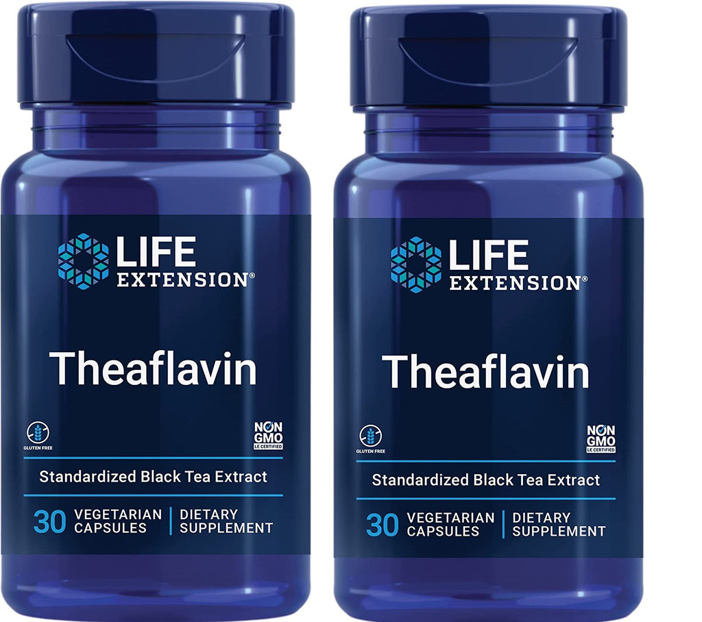 Life Extension, Theaflavin Standardized Extract, 30 Vegetarian Capsules - 2 bottles