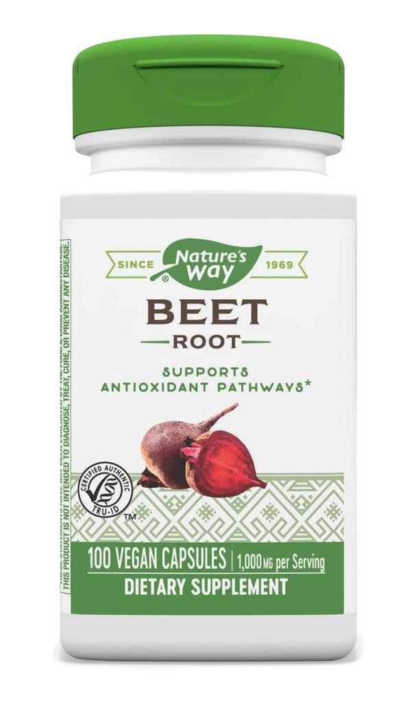 Nature's Way, Beet Root, 500 mg, 100 Vegan Capsules
