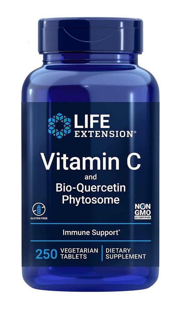 Life Extension, Vitamin C and Bio-Quercetin Phytosome, 250 Vegetarian Tablets