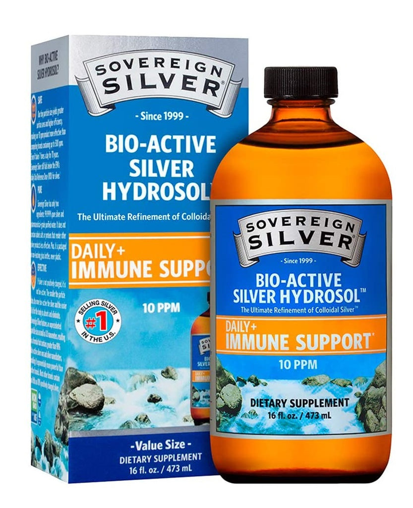 Sovereign Silver, Bio-Active Silver Hydrosol, 10 ppm, 16 fl oz (473 ml)