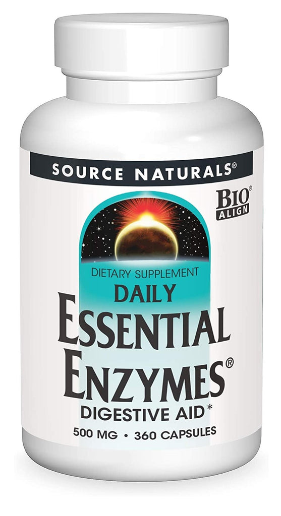 Source Naturals Daily Essential Enzymes 500 mg 360 Capsules