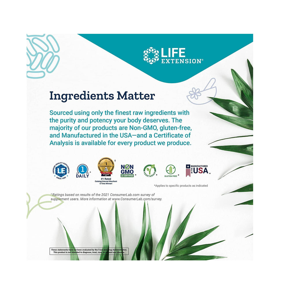 Life Extension CalmMag Bioavailable Form of Magnesium Acetyl Taurin