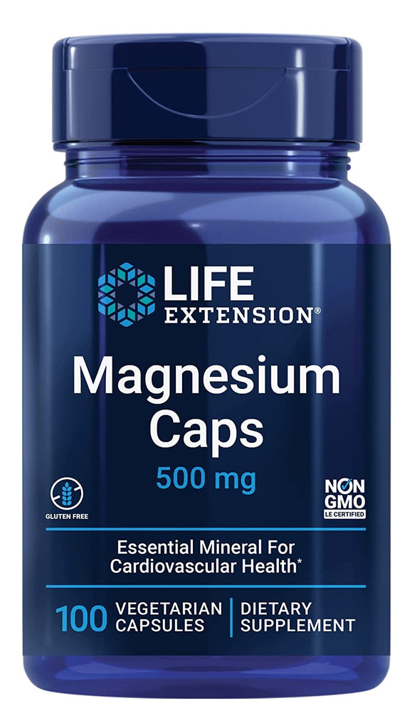 Life Extension, Magnesium Caps, 500 mg, 100 Vegetarian Capsules