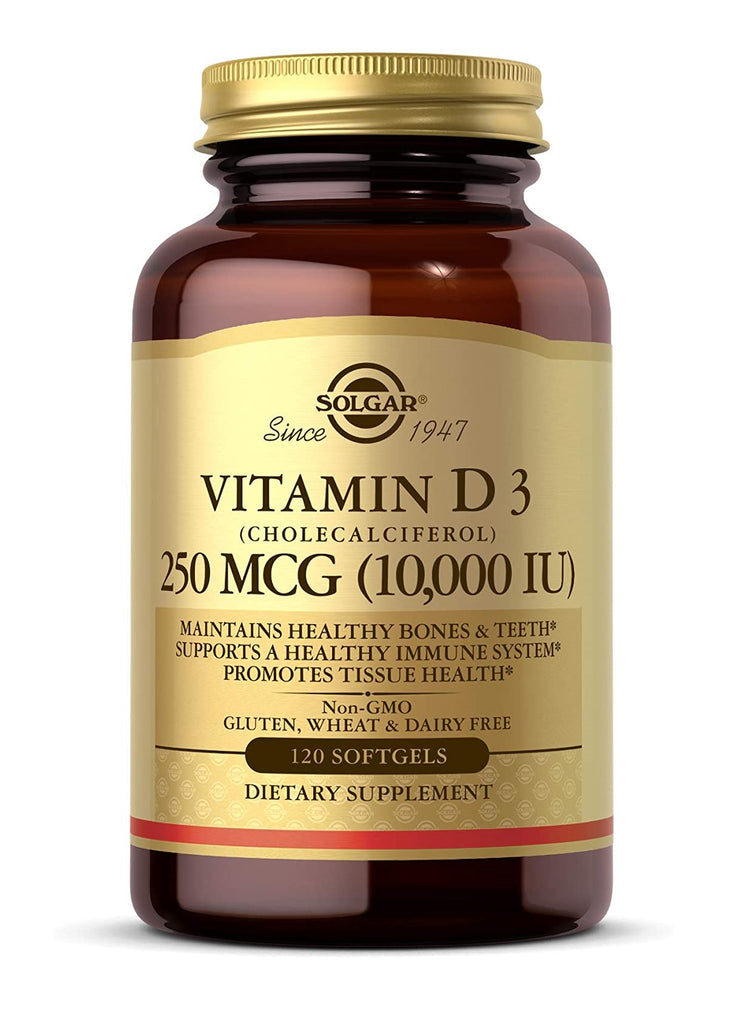 Solgar, Vitamin D3 (10,000 IU), 120 Softgels