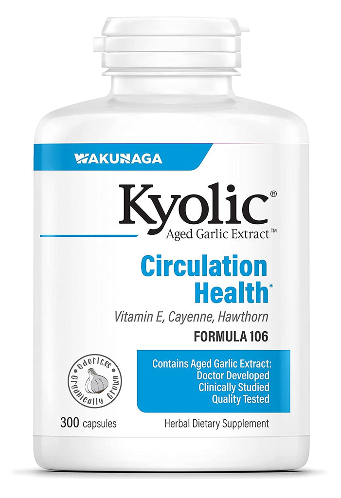 Kyolic, Aged Garlic Extract, Circulation, Formula 106, 300 Capsules
