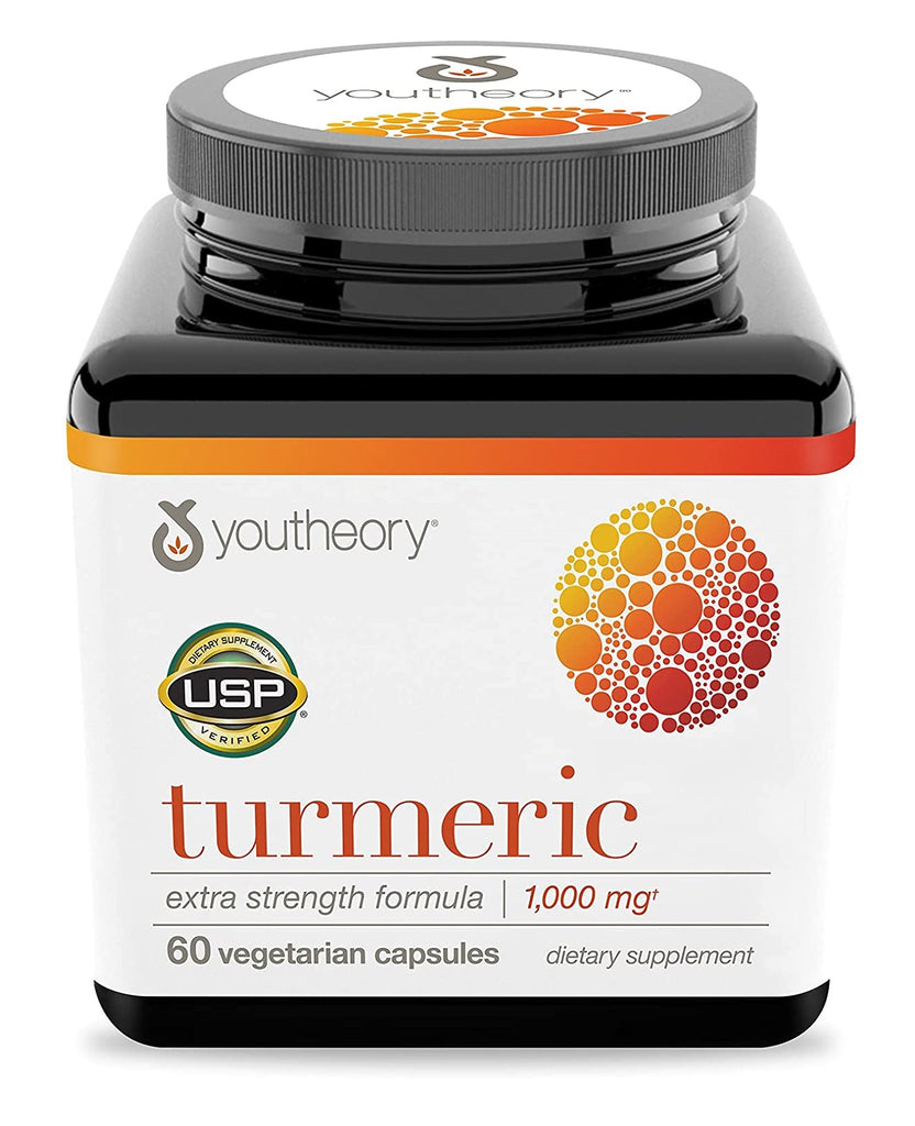Youtheory, Turmeric, Extra Strength Formula, 1000 mg, 60 Vegetarian Capsules