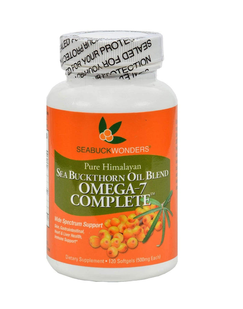SeaBuckWonders, Sea Buckthorn Oil Blend, Omega-7 Complete, 500 mg, 120 Softgels