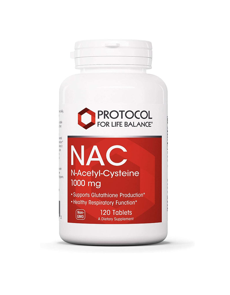 Protocol for Life Balance, NAC, 1,000 mg, 120 Tablets
