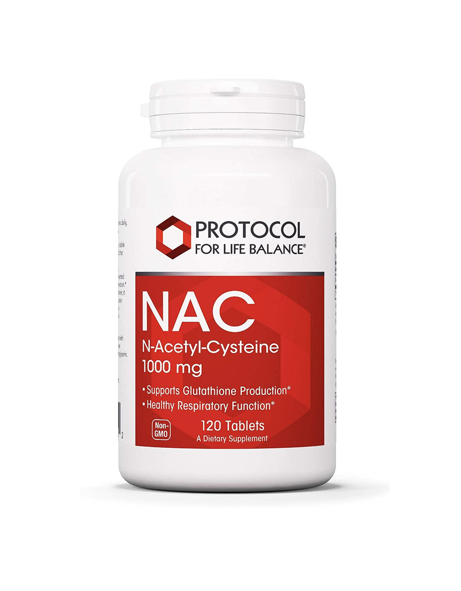 Protocol for Life Balance, NAC, 1,000 mg, 120 Tablets – Healthlandcenter