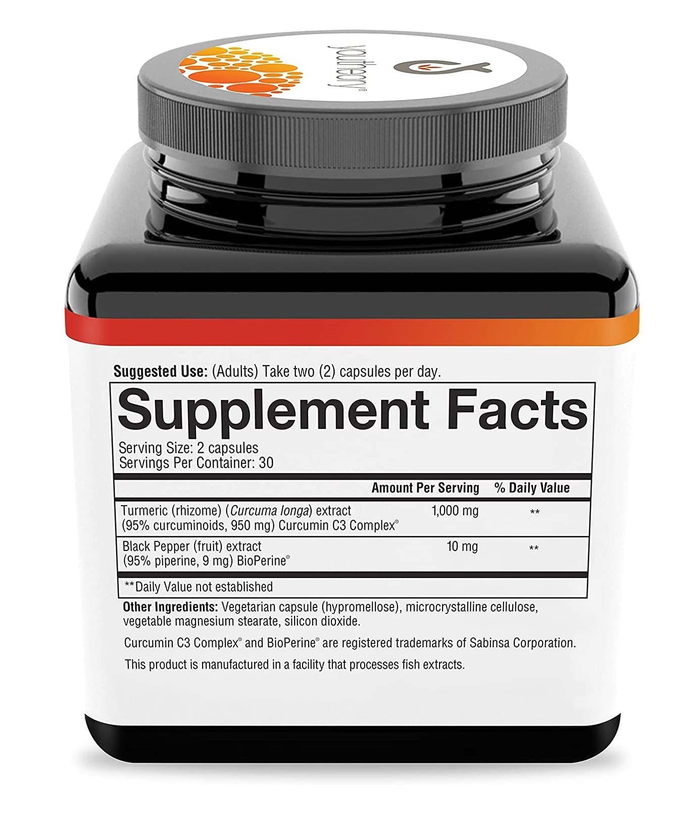 Youtheory, Turmeric, Extra Strength Formula, 1000 mg, 60 Vegetarian Ca