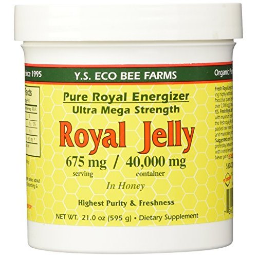 YS Organic Bee – Pure Royal Energizer Royal Jelly 40,000 – 21 Oz