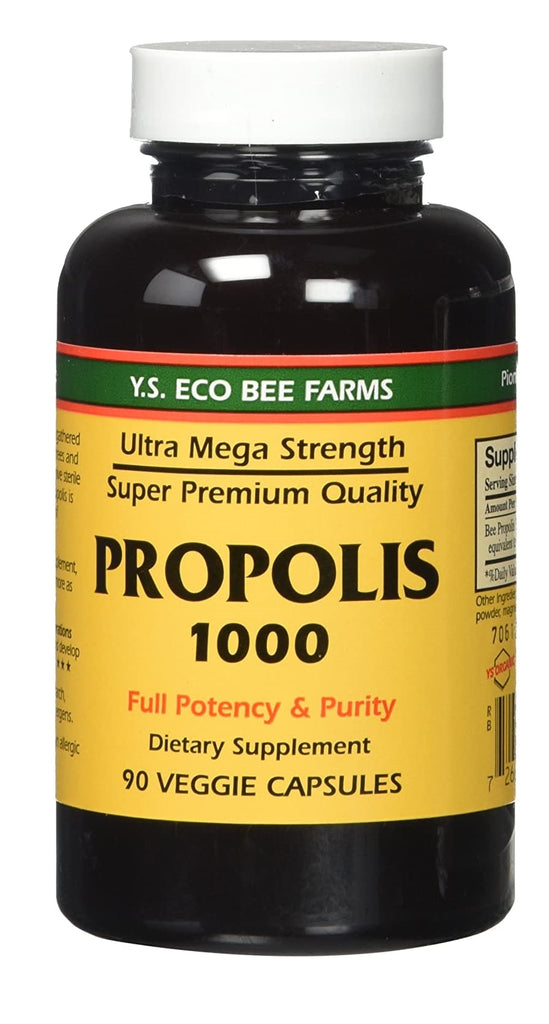 Y.S. Eco Bee Farms, Propolis 1000, 90 Veggie Capsules