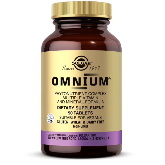 Solgar, Omnium, Phytonutrient Complex, Multiple Vitamin and Mineral Formula, 90 tablets