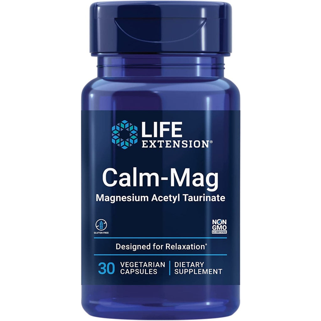 Life Extension Calm-Mag - Bioavailable Form of Magnesium Acetyl Taurinate  30 Capsules